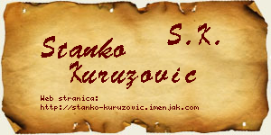 Stanko Kuruzović vizit kartica